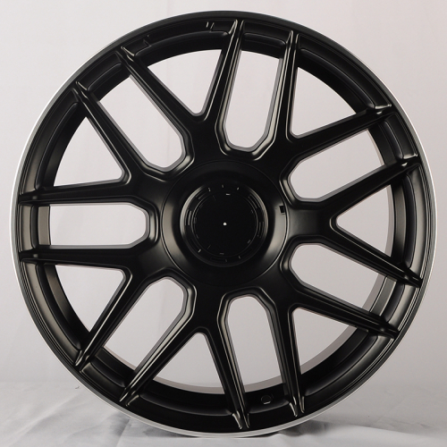 Zumbo Wheels MB77 8.5x18/5x112 D66.6 ET38 Black Matt with Lip Polish (передняя ось)