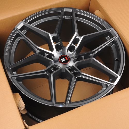 Rayone DX207 9.5x20/6x139.7 D106.1 ET20 Matt Grey with Milled Polish