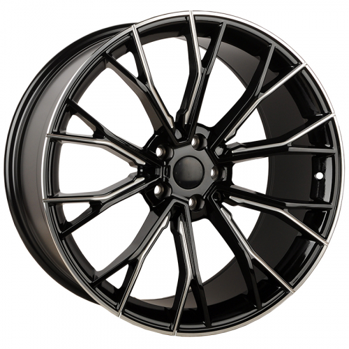 KoKo Kuture 0220 8.5x20/5x112 D66.6 ET26 Black Machined Lip+Milling Window (передняя ось)