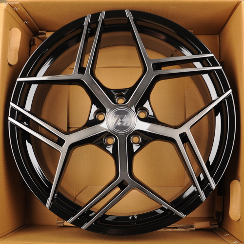 Tisli Blade 8.5x20/5x112 D66.6 ET25 Gloss Black Brush With Dark Tint (передняя ось)