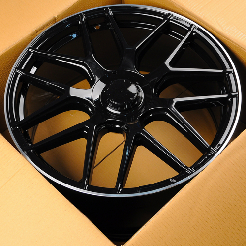 Powcan BK5318 9.5x21/5x112 D66.6 ET38 Black Polished Lip