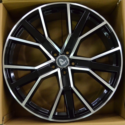 Powcan BK5131 9.5x22/5x112 D66.6 ET28 Black Machined