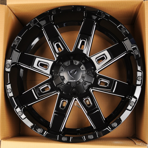 Powcan BK5261 9.0x20/6x139.7 D106.1 ET15 BLK/MIL