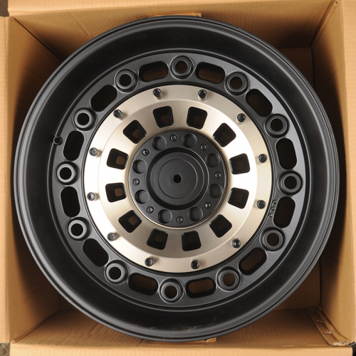 Anzoo 1676 10.0x20/12x135/139.7 D106 ET-24 Matt Black Machine Face+Bronze