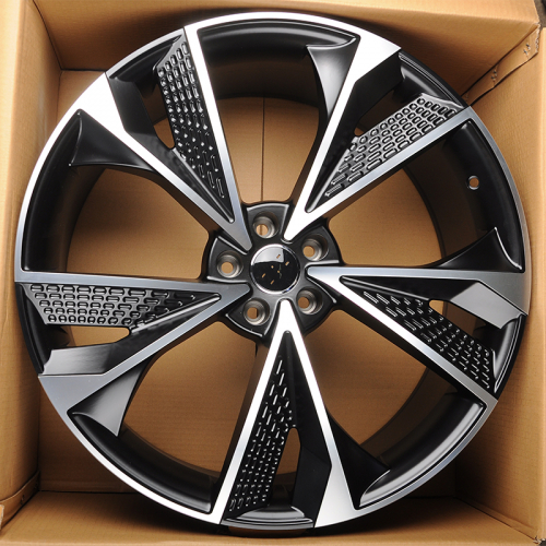Koko Kuture 5456 9.5x22/5x112 D66.6 ET20 Matte Black with Machined Face