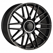 Диски Y0207 Powcan Y0207 9.5x22/5x112 D66.6 ET45 Matte black machined lip (передняя ось)