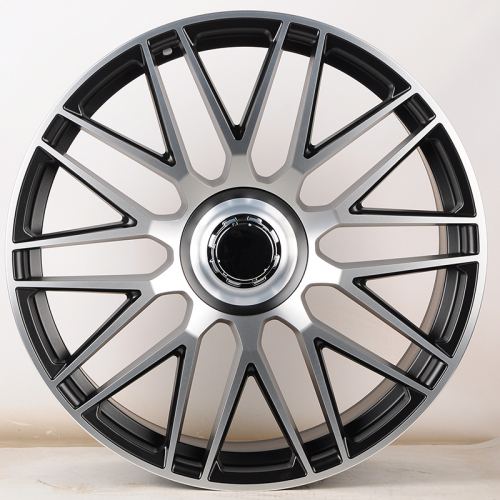 Powcan Y0207 11.0x21/5x112 D66.6 ET42 Matte black machined face (задняя ось)