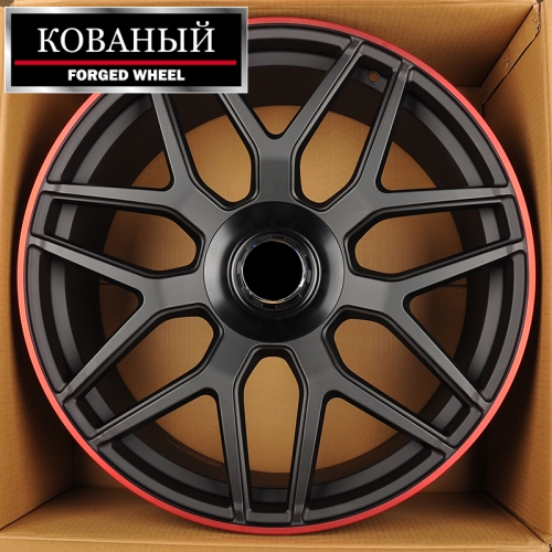 IWheel CR02009 10.0x22/5x130 D84.1 ET33 Matte Black Red Lip (в круг)